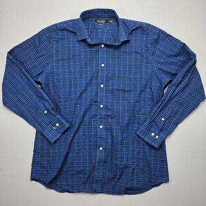 Lauren Ralph Lauren Black Label Slim Fit Stretch Non Iron Plaid men 17 1/2 36/37